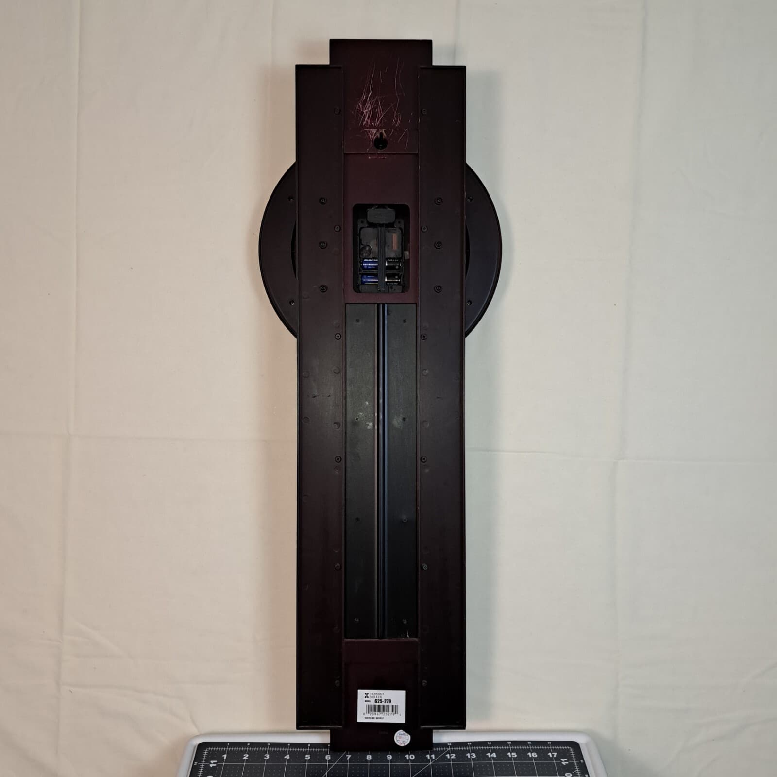 Howard Miller Bergen 625-279 35”x12.5” Quartz Wall Clock MISSING Pendulum  4