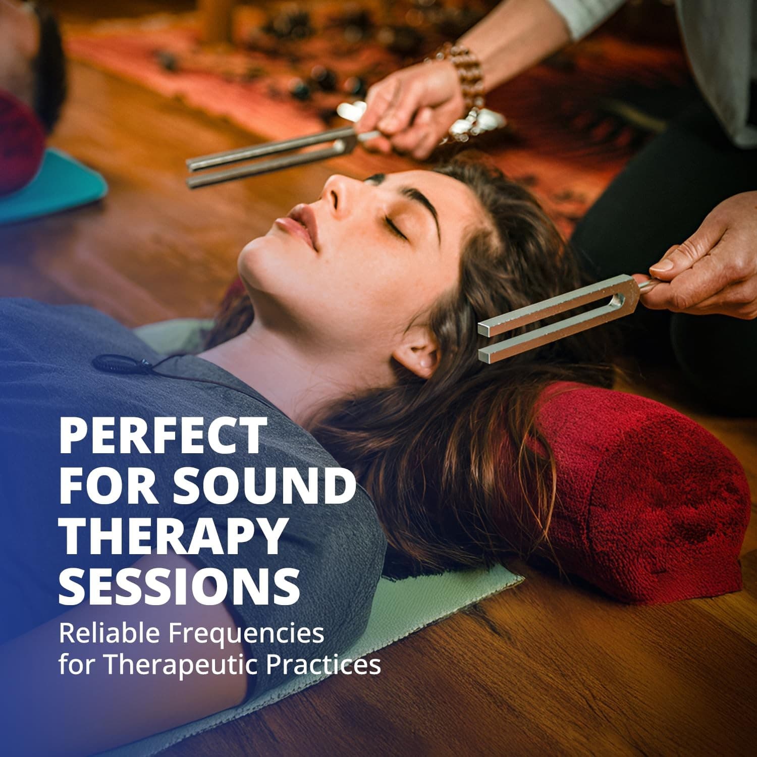 United Scientific Tuning Fork Set of 13 with Dual-Ended Mallet – 13 Aluminum ... 5