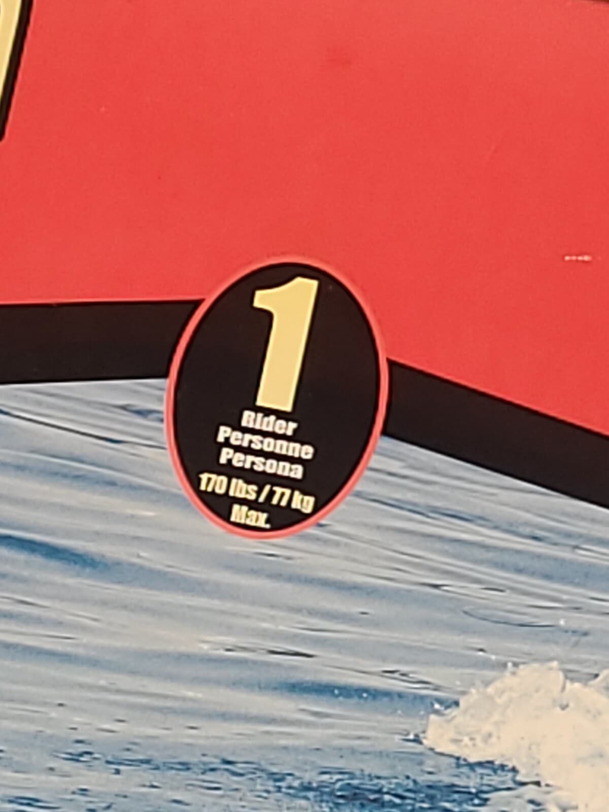 Airhead Sidewinder 1 RIDER Inflatable Towable Tube Float Kwik Connect 3