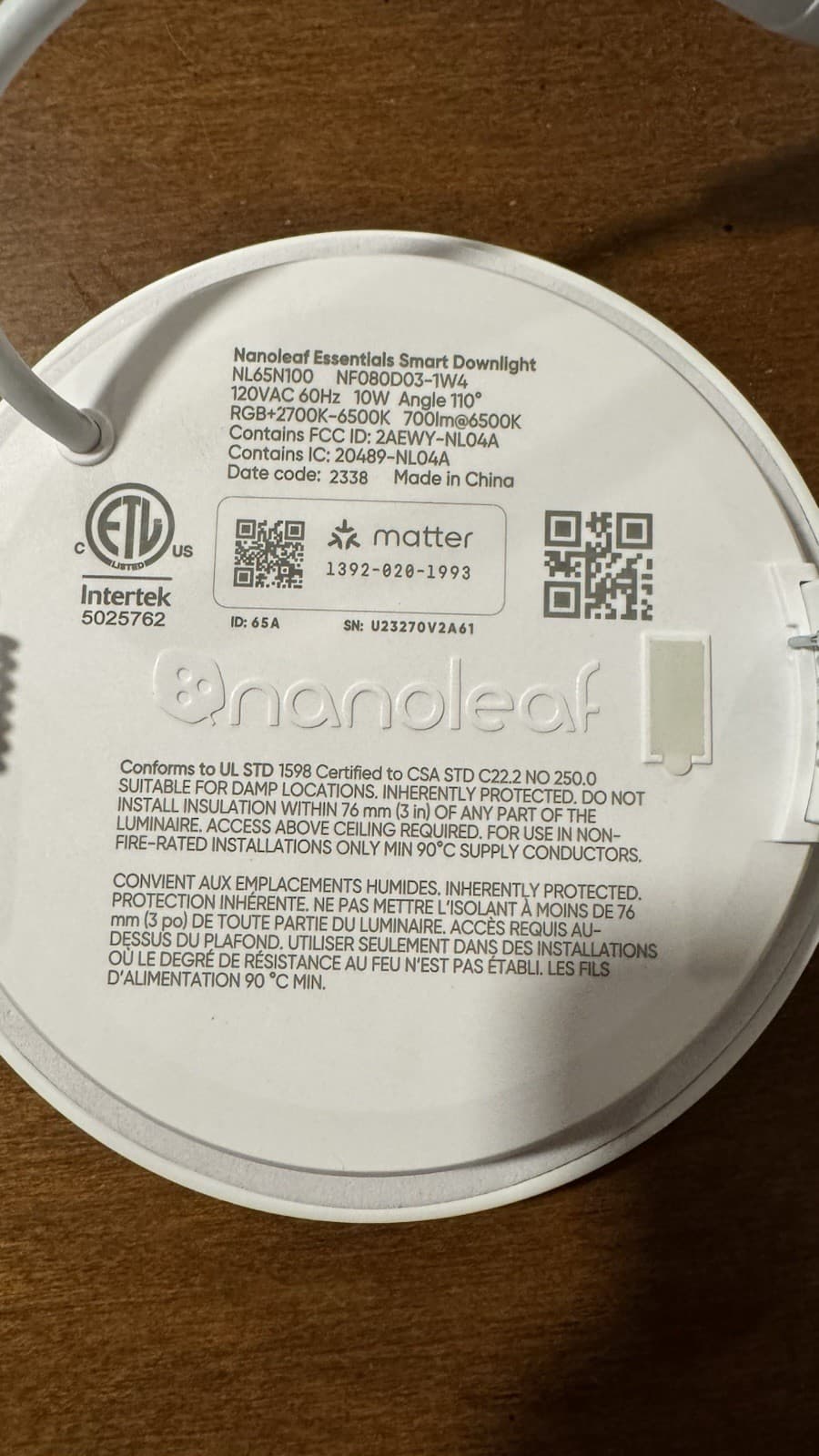 Nanoleaf Essentials Smart Downlight, 4 Inch 2