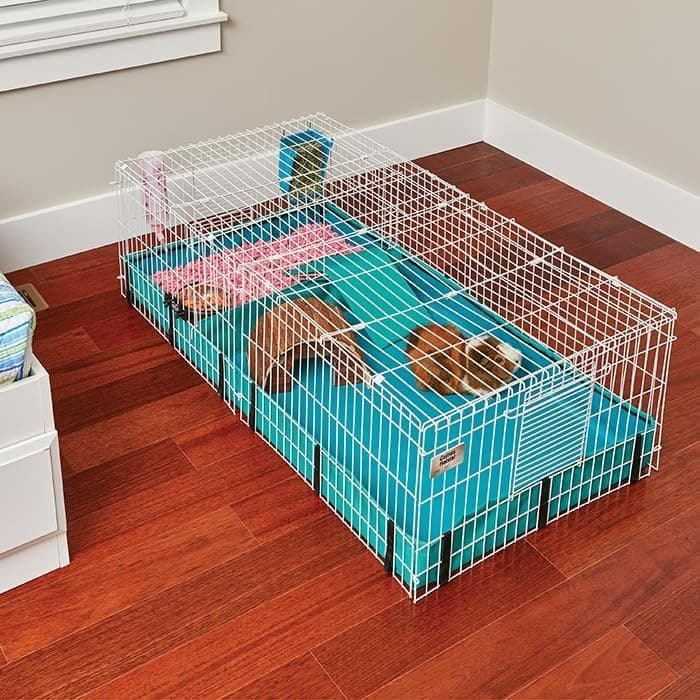 Interactive Guinea Pig Habitat: 47"x24" Expandable Cage, Contains Multiple Pets 6