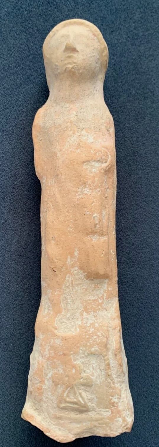 Phoenician 350 BC Maternity Goddess  Terracotta Ankh Symbol Israel Provenance