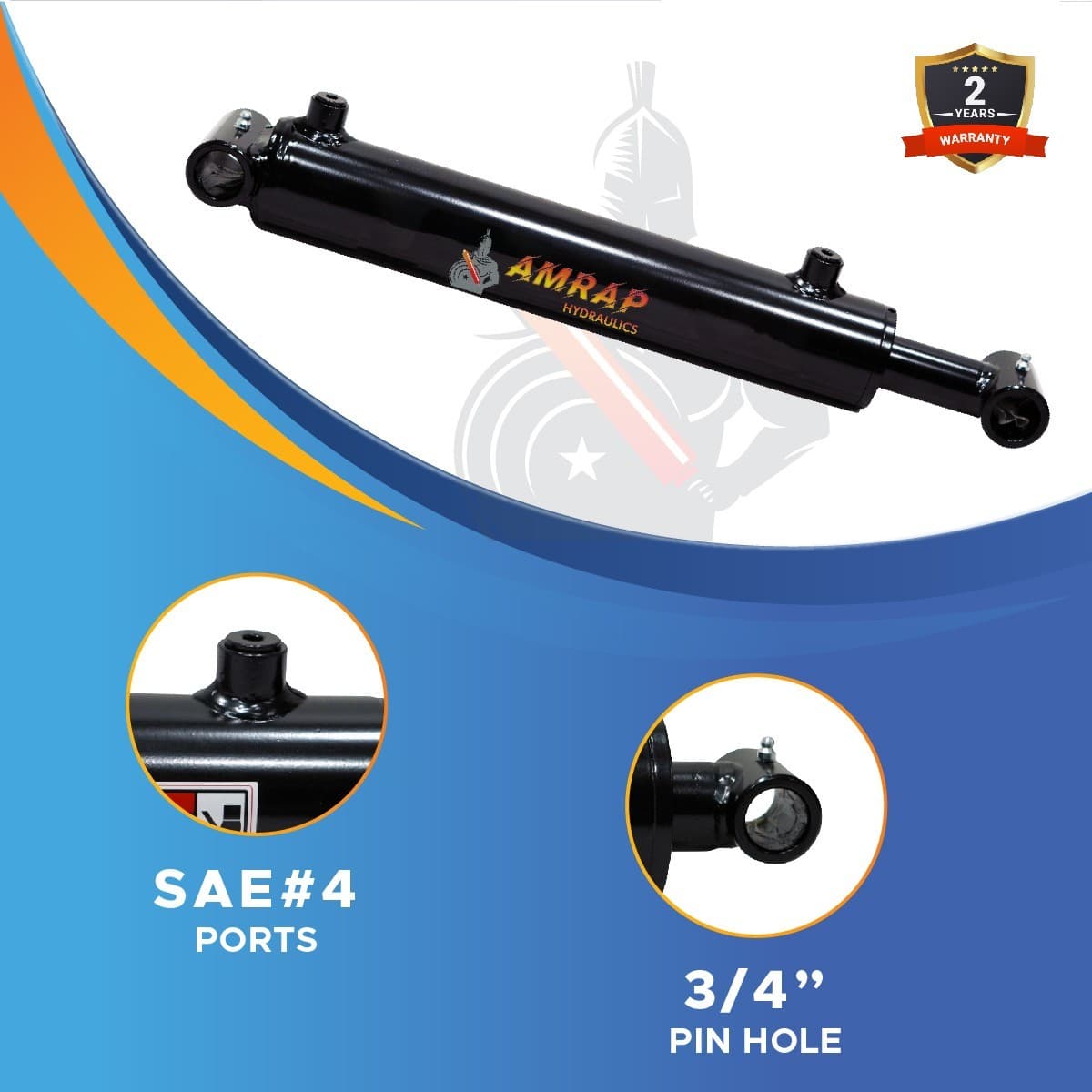 1.5x6 Hydraulic Cylinder-1.5" Bore, 6" Stroke -Welded Cross Tube Cylinder(new) 3