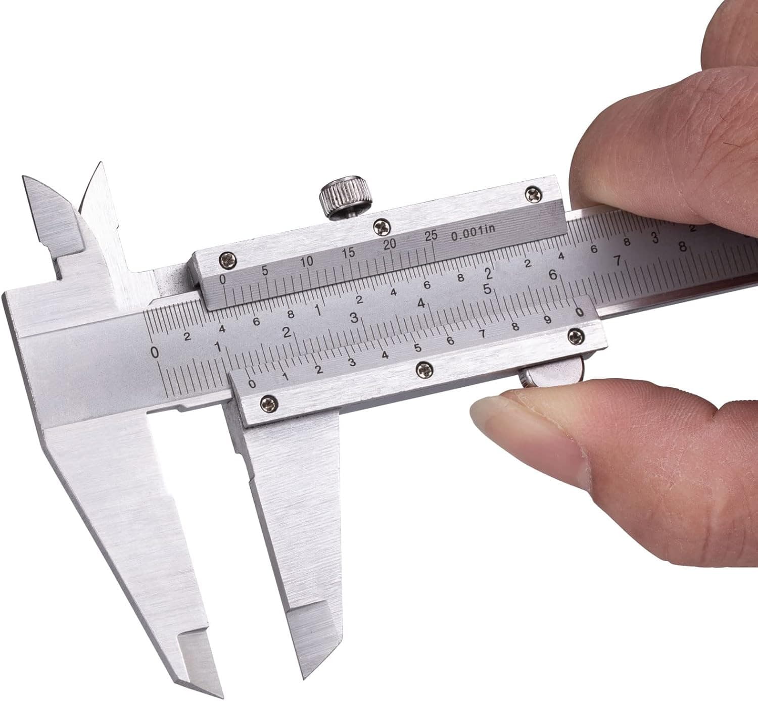 Vernier Caliper Measuring Tool 6" Stainless Steel, 0-6Inch/0-150Mm Manual Non Di 2