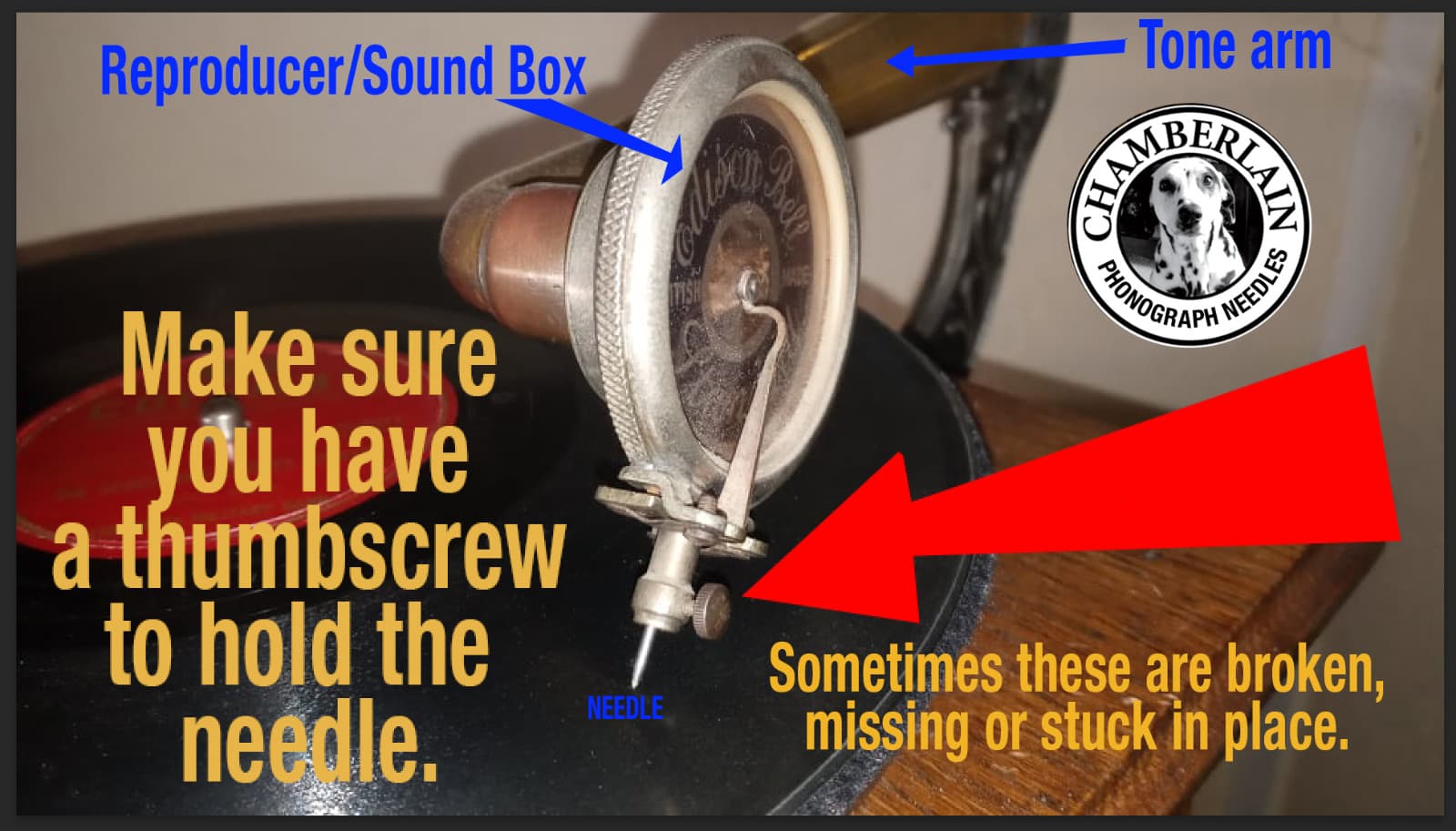 100 MEDIUM Tone NEEDLES for Gramophone Phonograph Grafanola VICTROLAS & more 3