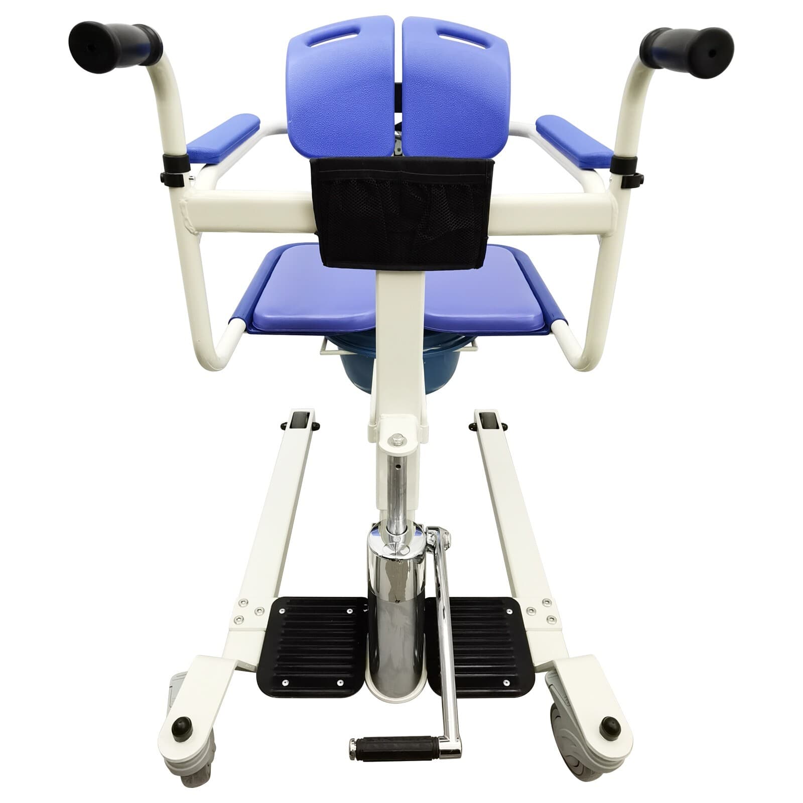 OPEN BOX  330LB Patient Lift Transfer Chair for Elderly/ Disabled with a Bed Pan 6