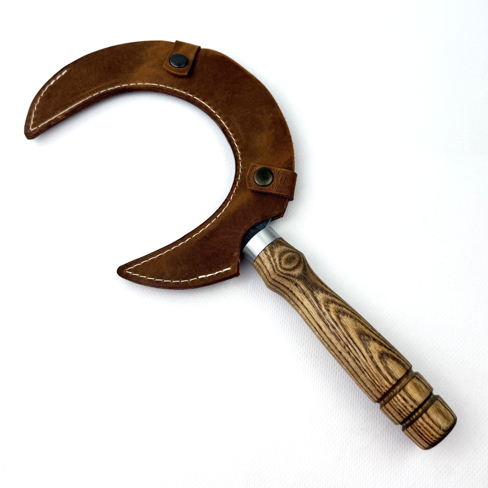 Crescent Moon Sickle for Gardening - Hand Forged Sickle for Harvesting. 3