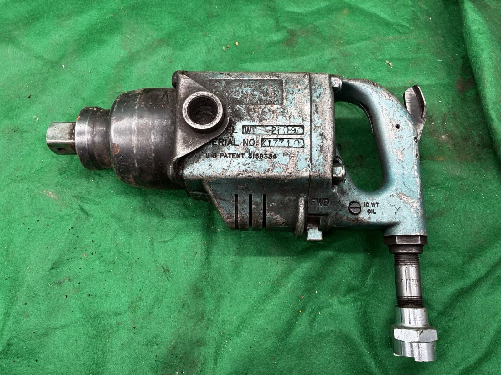 CLECO WT 2109 PNEUMATIC AIR IMPACT WRENCH 1" SQUARE DRIVE 2