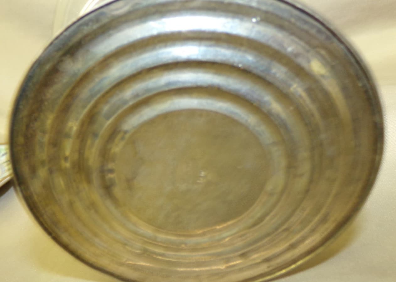 Vintage NEWPORT GORHAM Sterling Silver & Etched Glass Sauce Boat Goblet Beaker 4