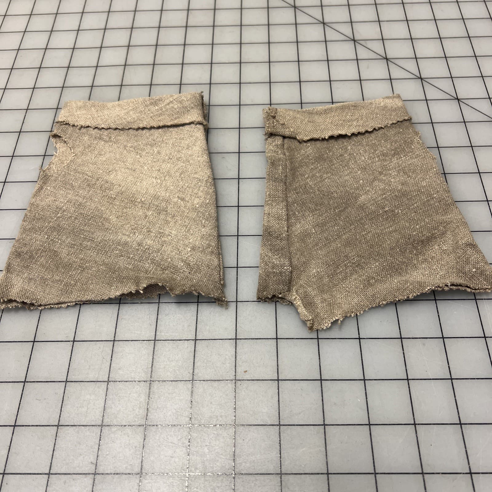 18th Century era Rough Fingerless Mitts out of Scraps, "Turn" TV Costume #138 4