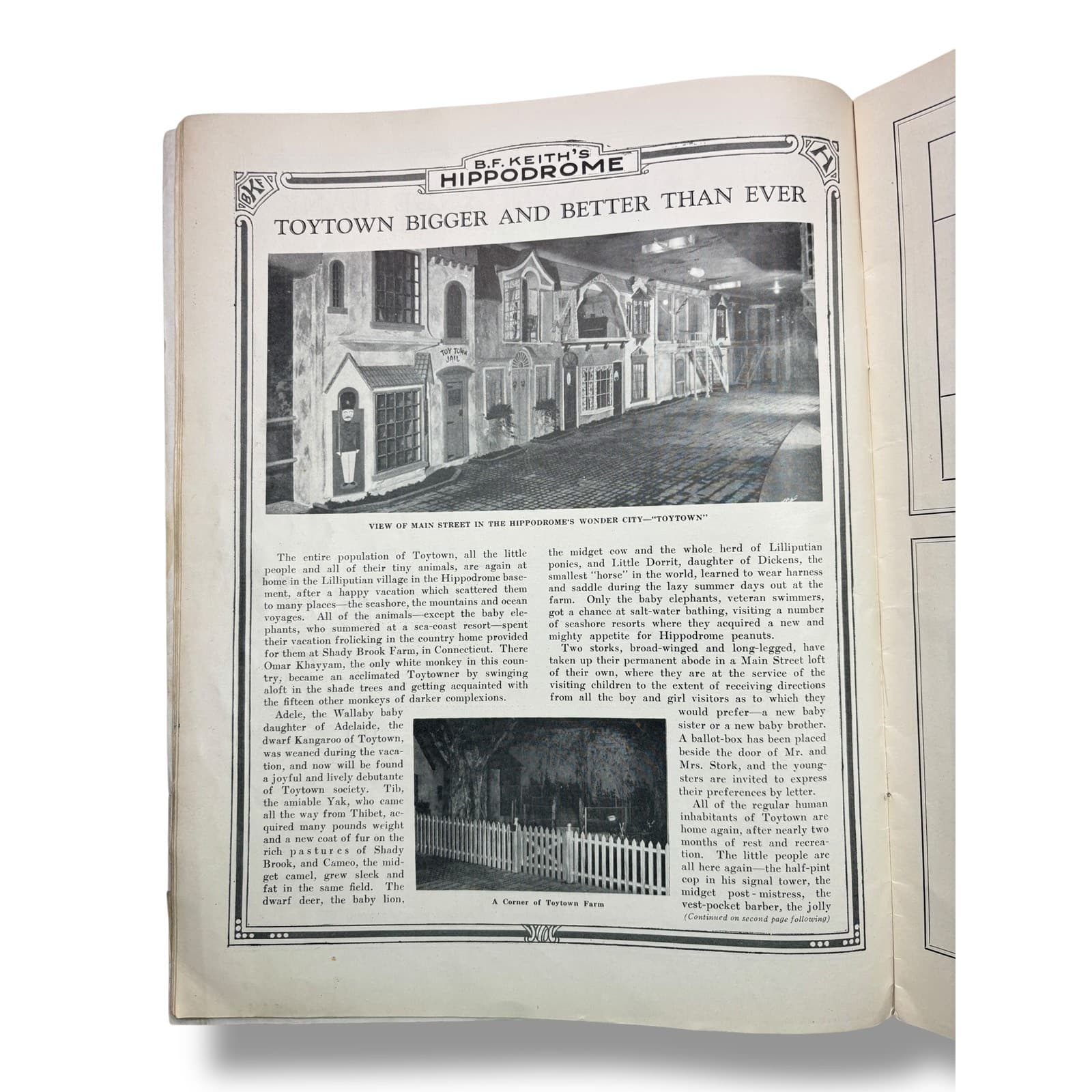1925 B.F. Keith’s New York Hippodrome Vaudeville Souvenir Program w/ Exotic Ads 6