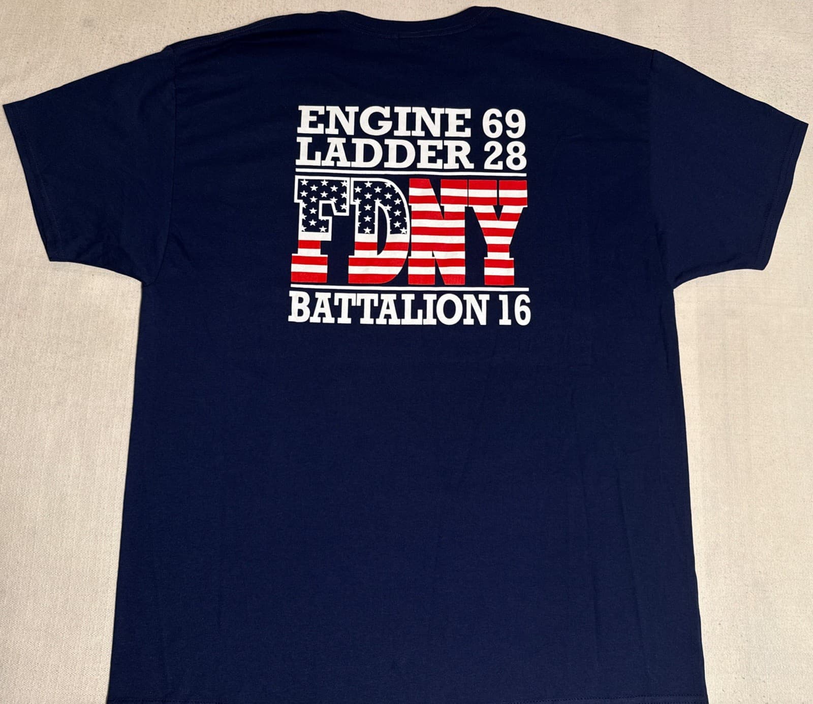 FDNY NYC Fire Department New York City T- Shirt Sz XL Engine 69 Harlem Bravest 3