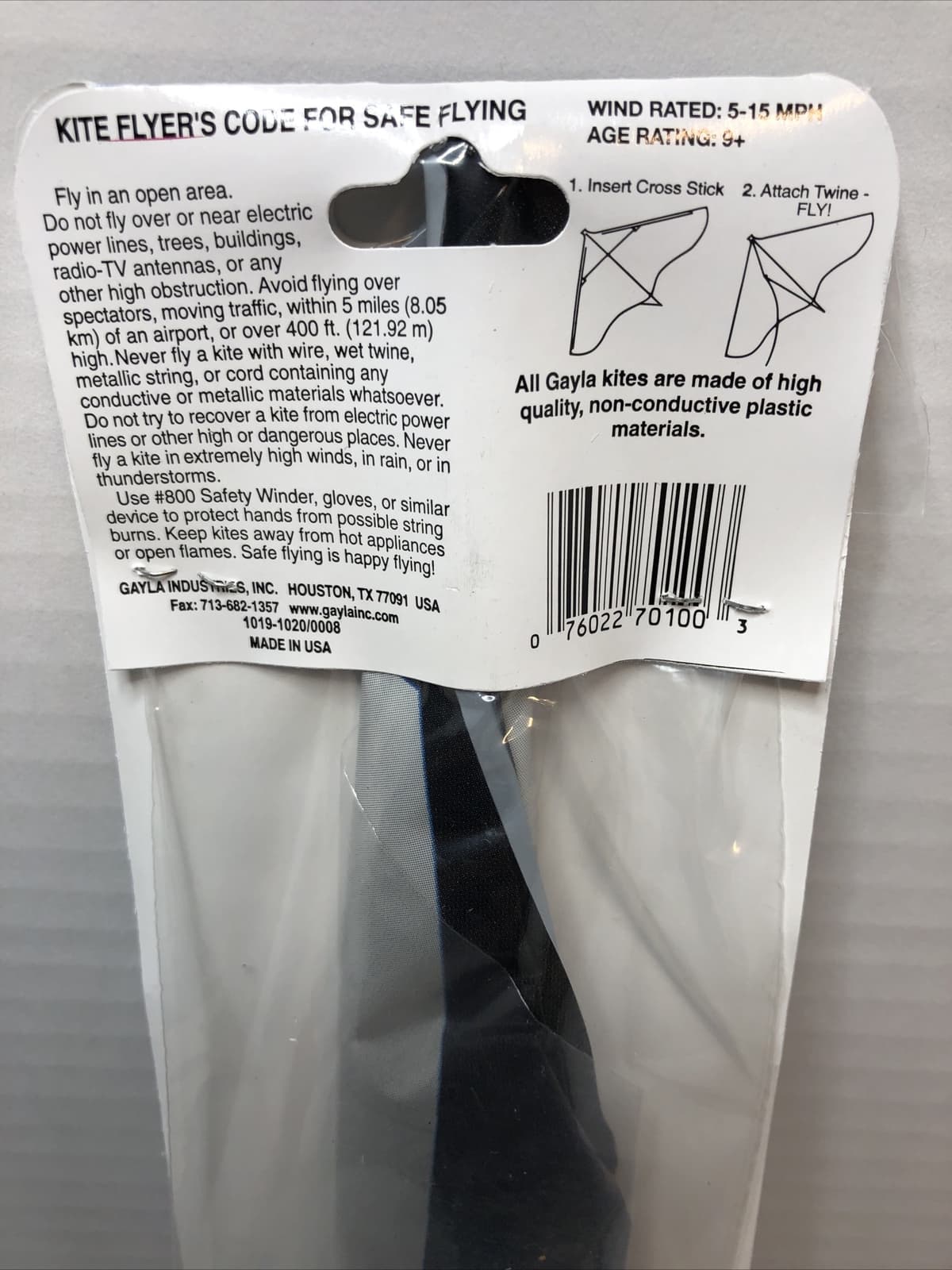 Space Shuttle Kite Gayla Delta 42 Inch Made in USA Discontinued 3