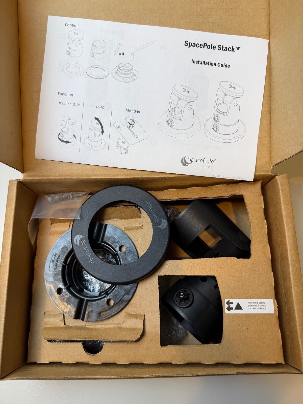 SPACEPOLE Stack Mount for Ingenico IPP320/350 Card Reader Mount ING-3501-S-MN-02 2