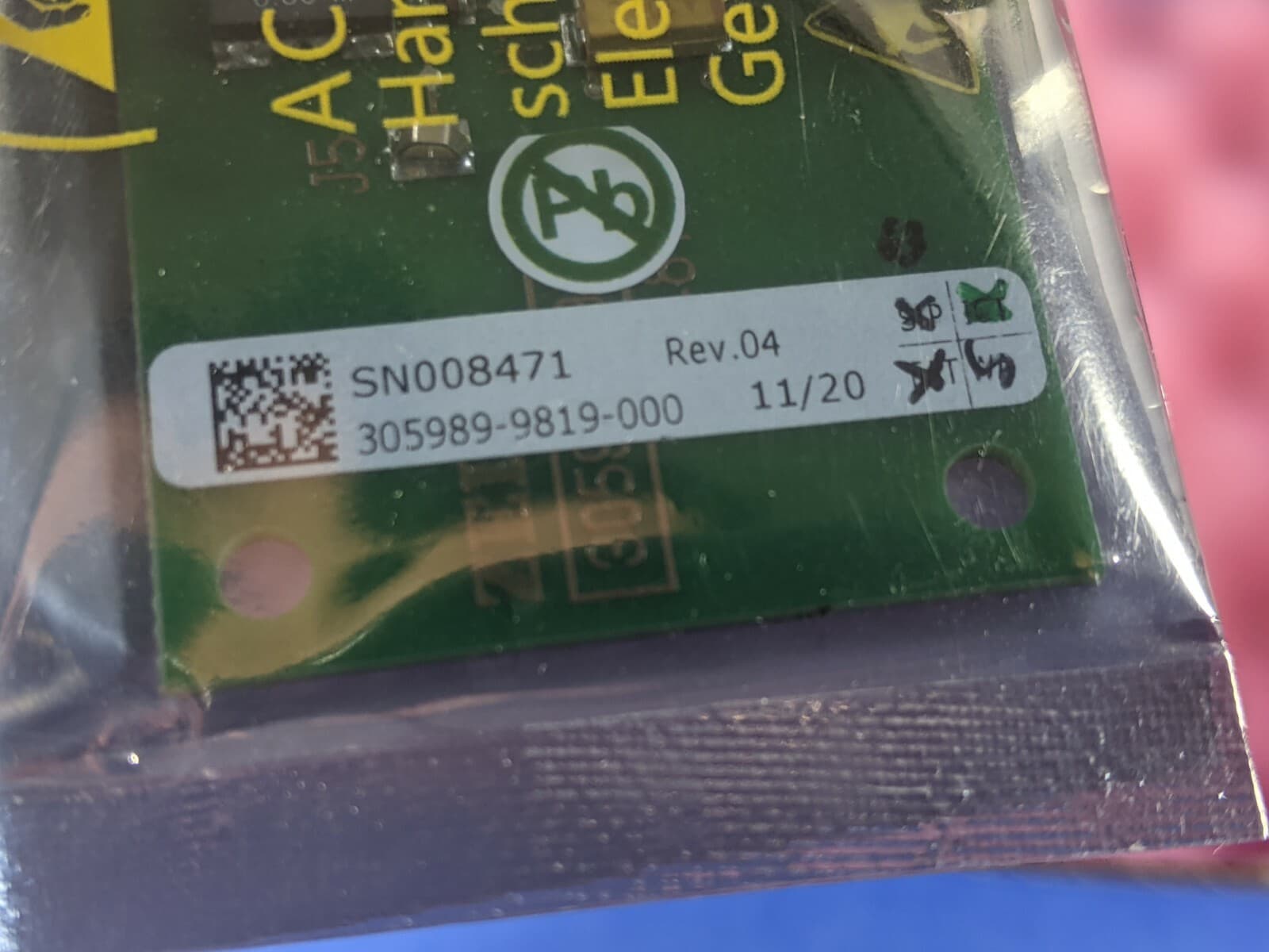 Carl Zeiss Meditec  FBG I/O warrior PCB 305989-9819-000 Made in Germany  2