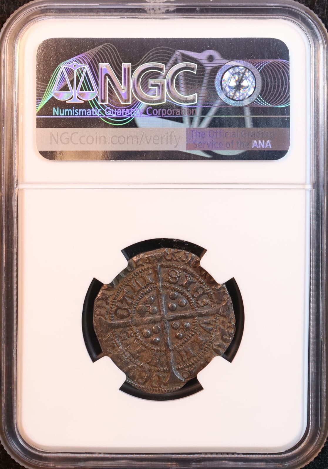 1422-30 England "Henry VI" Silver 4 Pence Groat, S-1836 - NGC AU55! Exquisite! 4