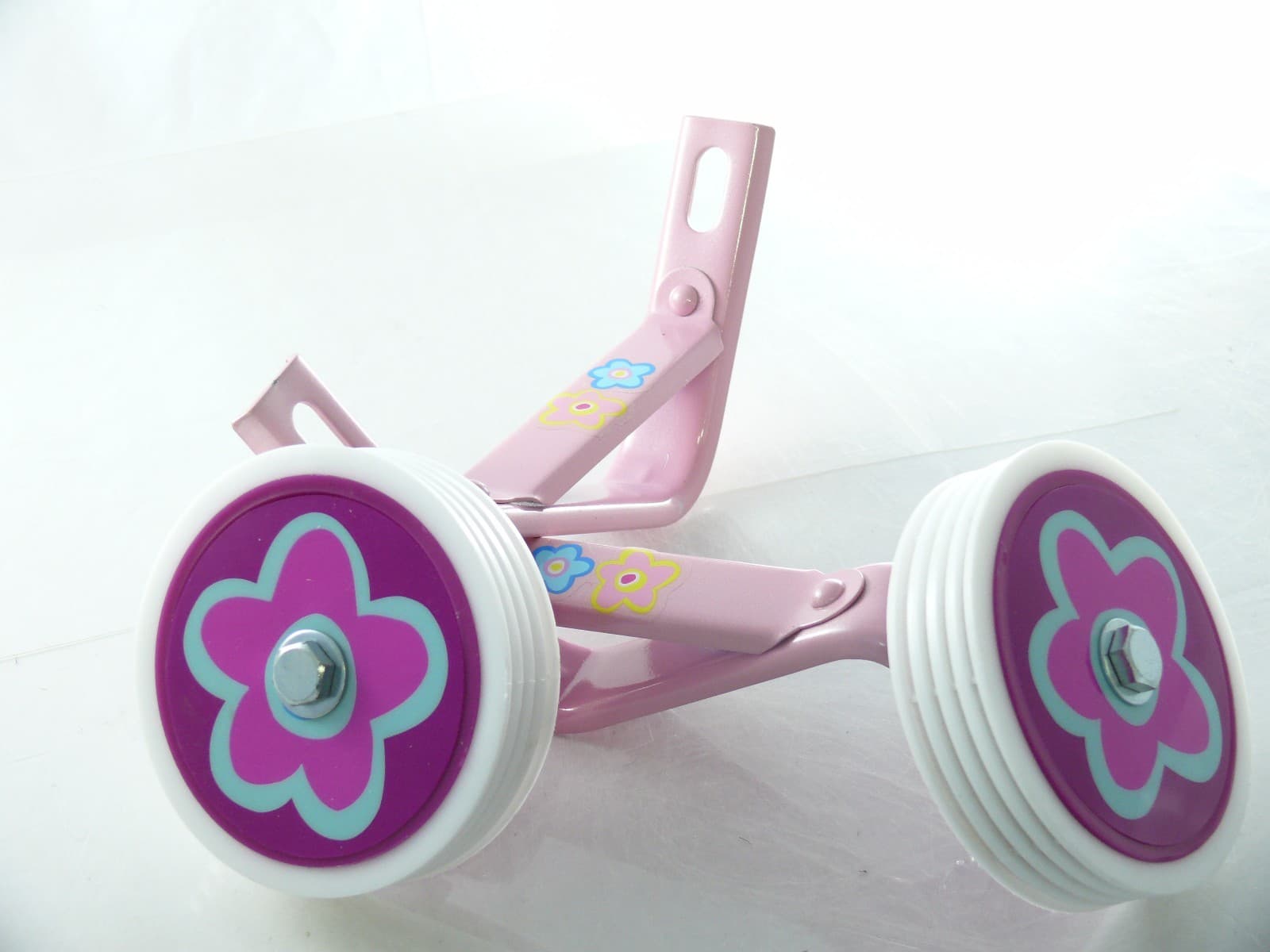  Kids girl Bicycle Heavy Duty Training Wheels for  14"  Bike Children pink  6