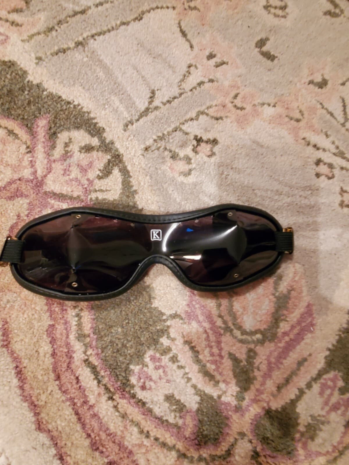 Kroops goggles Black Sky Smoke Lens With Strap New