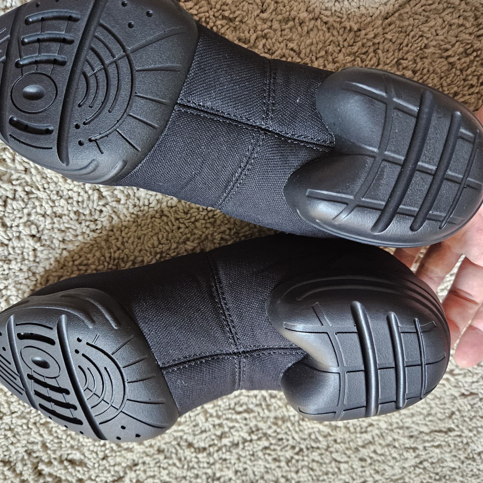 Capezio Canvas Dansneaker Dance Sneakers DS03 Black Size 7.5 Lace up Split Sole 5