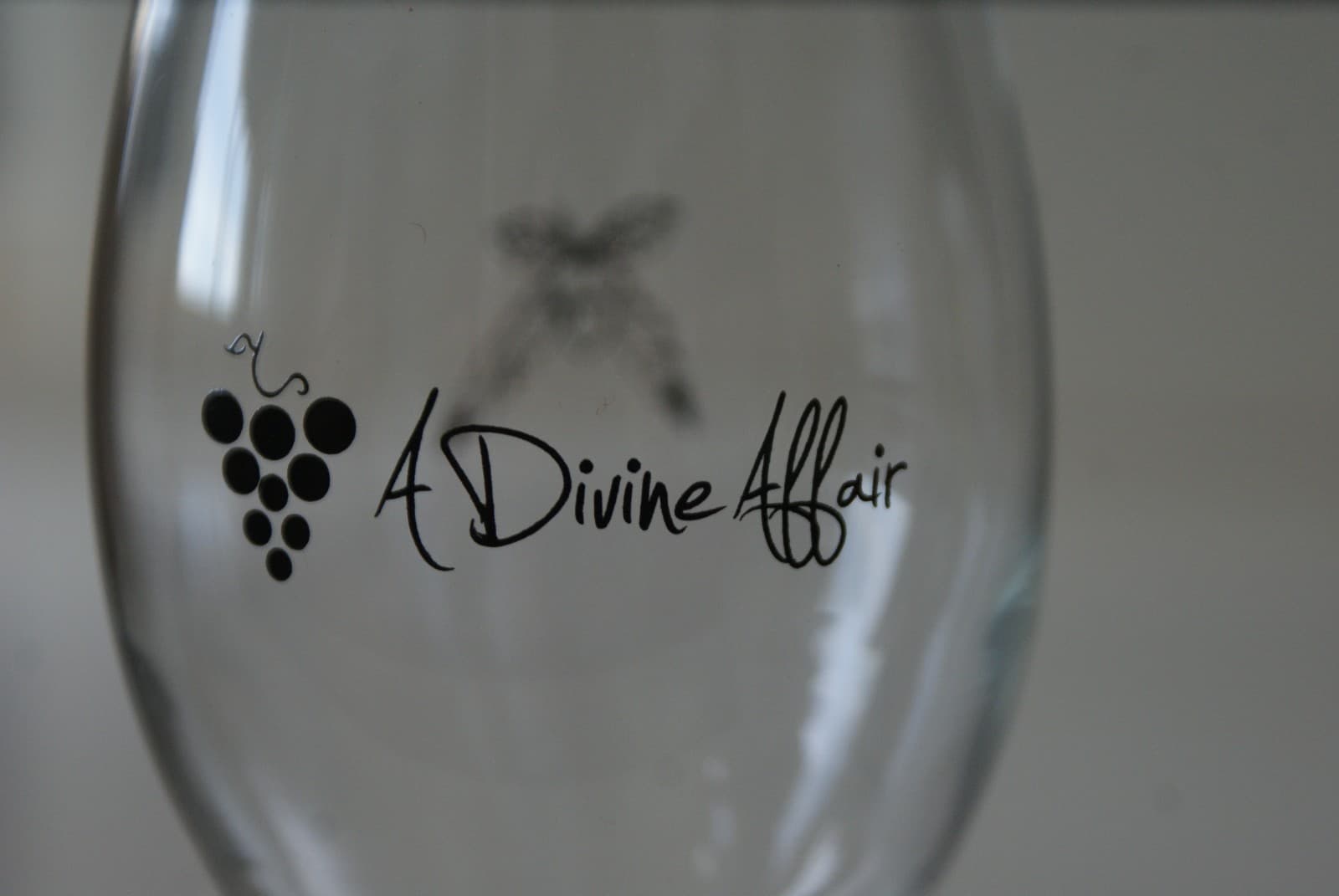 Wine Glass "A Divine Affair" Indian Decor 7" L#876 2