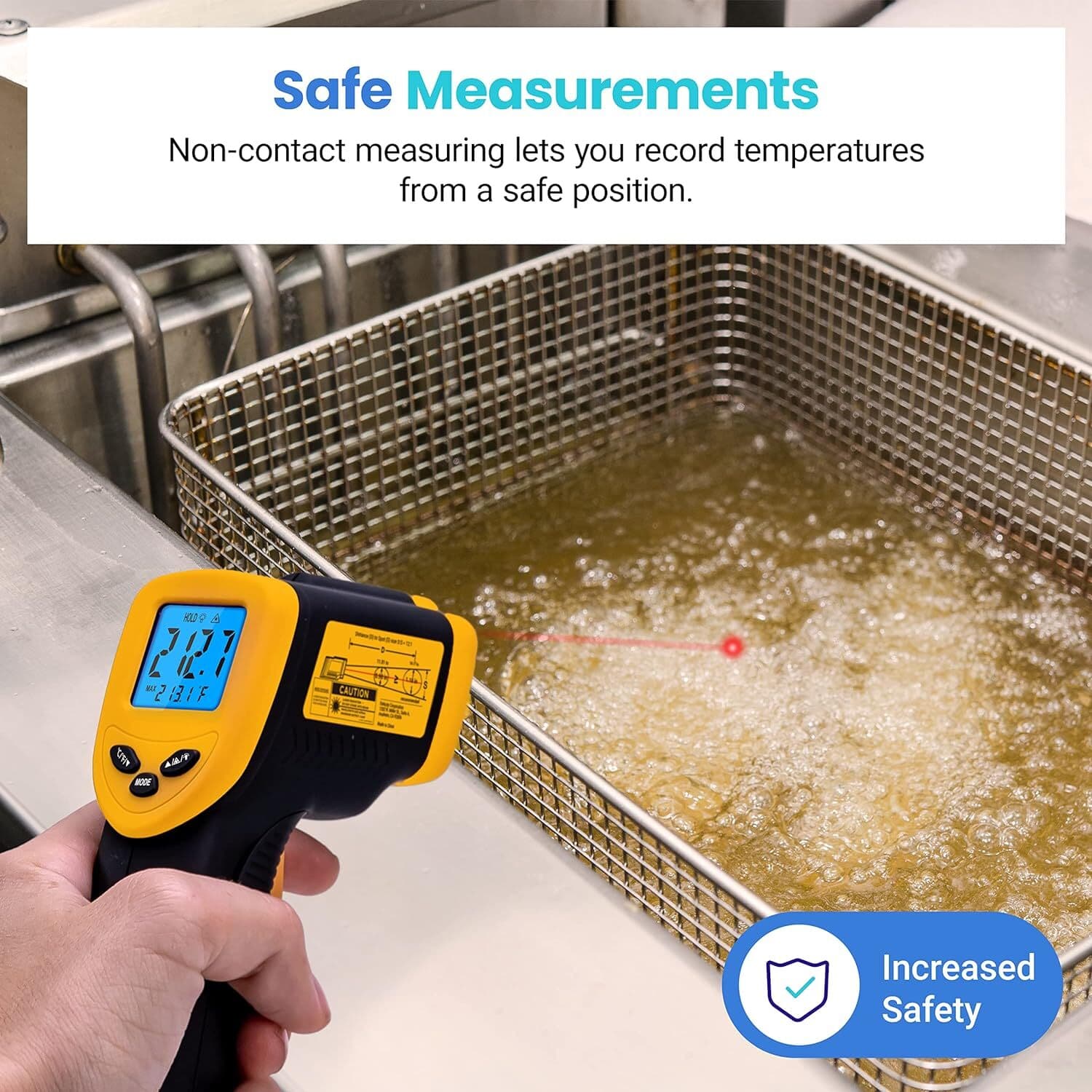 Infrared Laser Thermometer Gun No-Contact Digital Temperature Measurement Tester 6