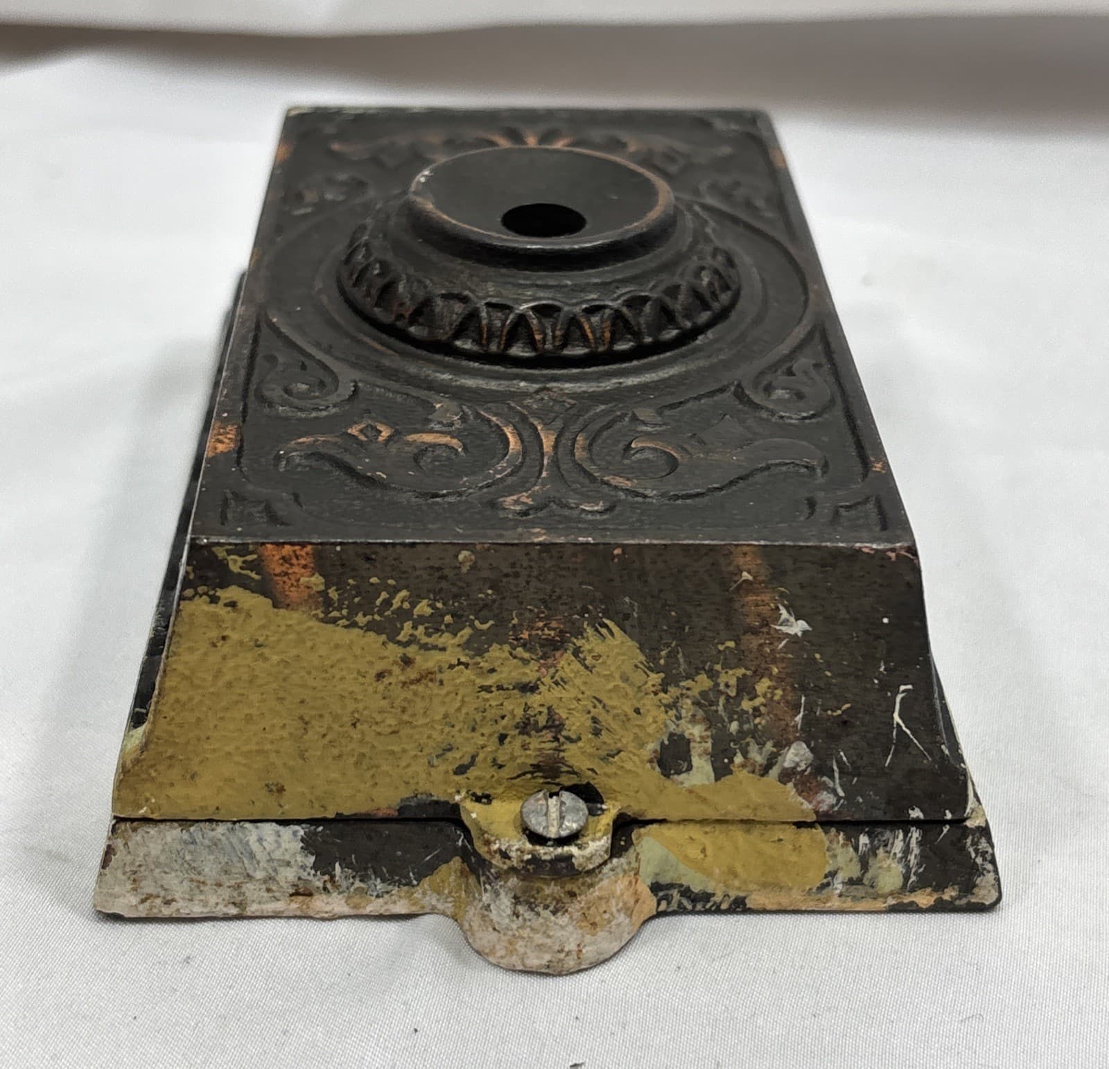 Antique Eastlake Style Cast Iron Electric Doorbell Button Buzzer Patrick Wilkins 4