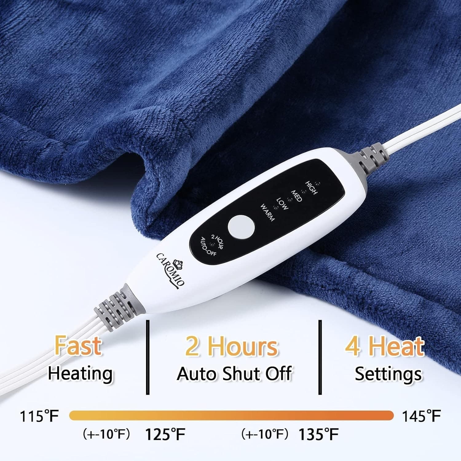 Heating Pad for Back Pain Relief, 22"x 33" Heating pad for Neck and Shoulders 4