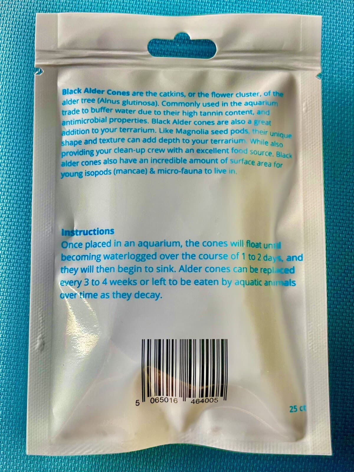 25 Alder Cones for shrimp, bettas , and all fish lowers ph natural botanicals 3