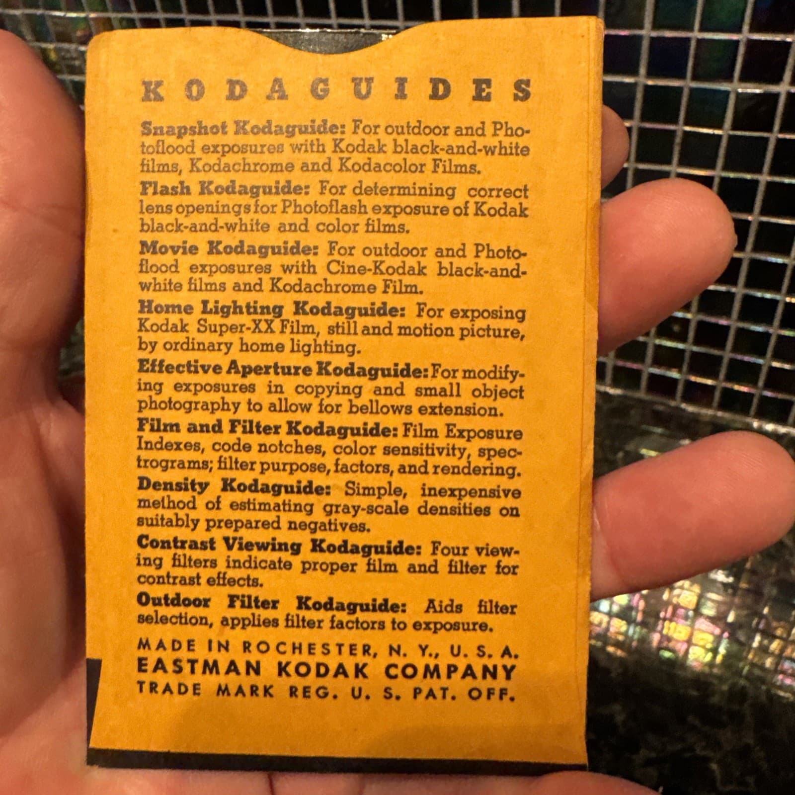 Vintage 1930s-40s KODAK SNAPSHOT Kodaguide Exposure Calculator 25 Cents 5