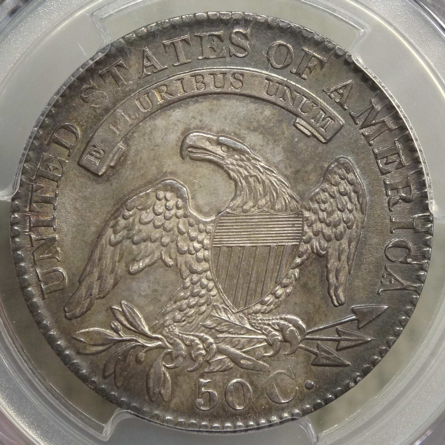 1829 Capped Bust Half Dollar, Uncirculated, PCGS Cert, Original 4