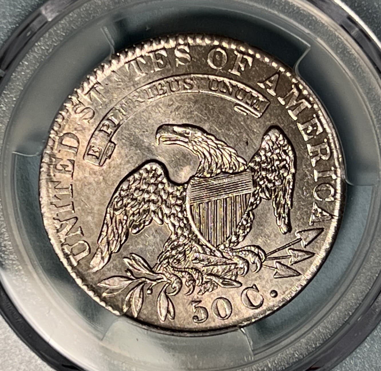 1831 Called Bust Half Dollar PCGS Gold Shield AU58 4