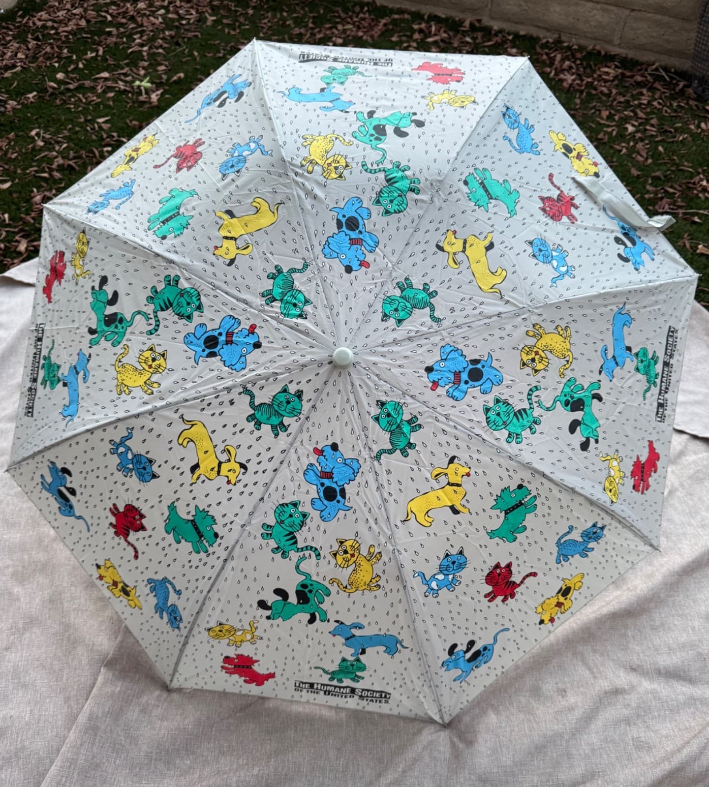 Umbrella “Raining Cats and Dogs” - The Humane Society - 50th Anniversary Compact