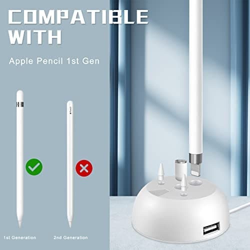 Charger Stand for Apple Pencil Charging Stand Compatible with iPad Pencil 1st  3