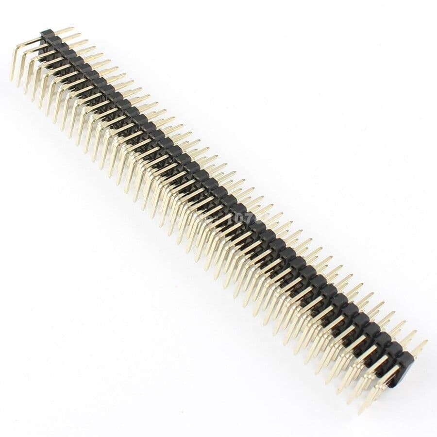 1Pcs 2.54mm Pitch 3x40 Pin 120 Pin Three Triple Row Right Angle Header Strip 3