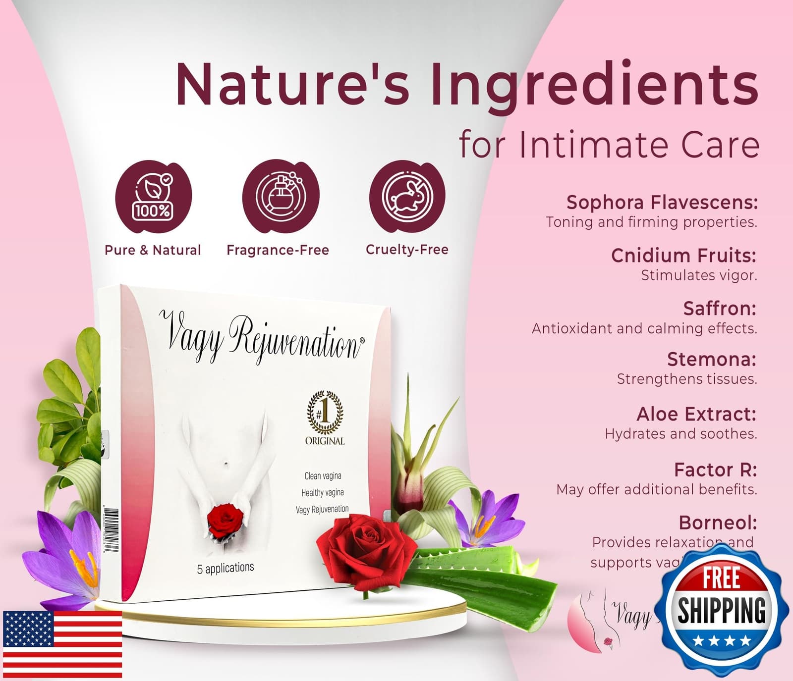 Vagy Rejuvenation Herbal Gels - 5 Application Vaginal Treatment - Natural Moi 3