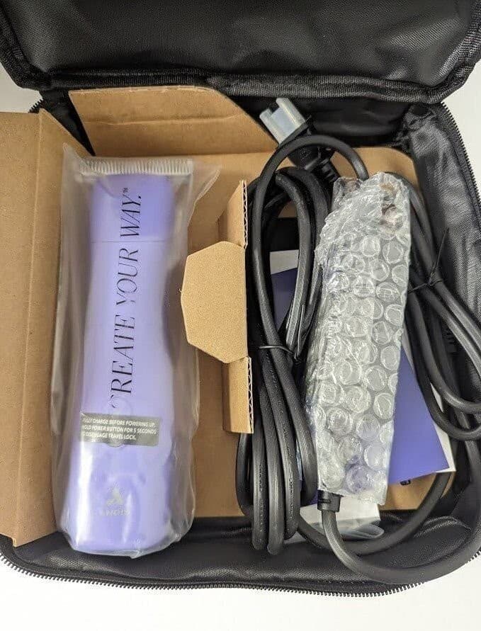 Andis eMERGE Detachable Blade Cord/Cordless Clipper with T-84 Purple #561226 2