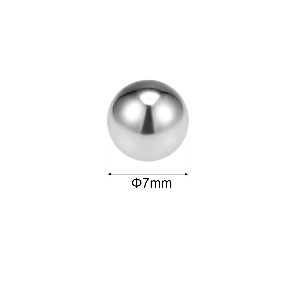 7mm Bearing Balls 304 Stainless Steel G100 Precision Balls 20pack 2