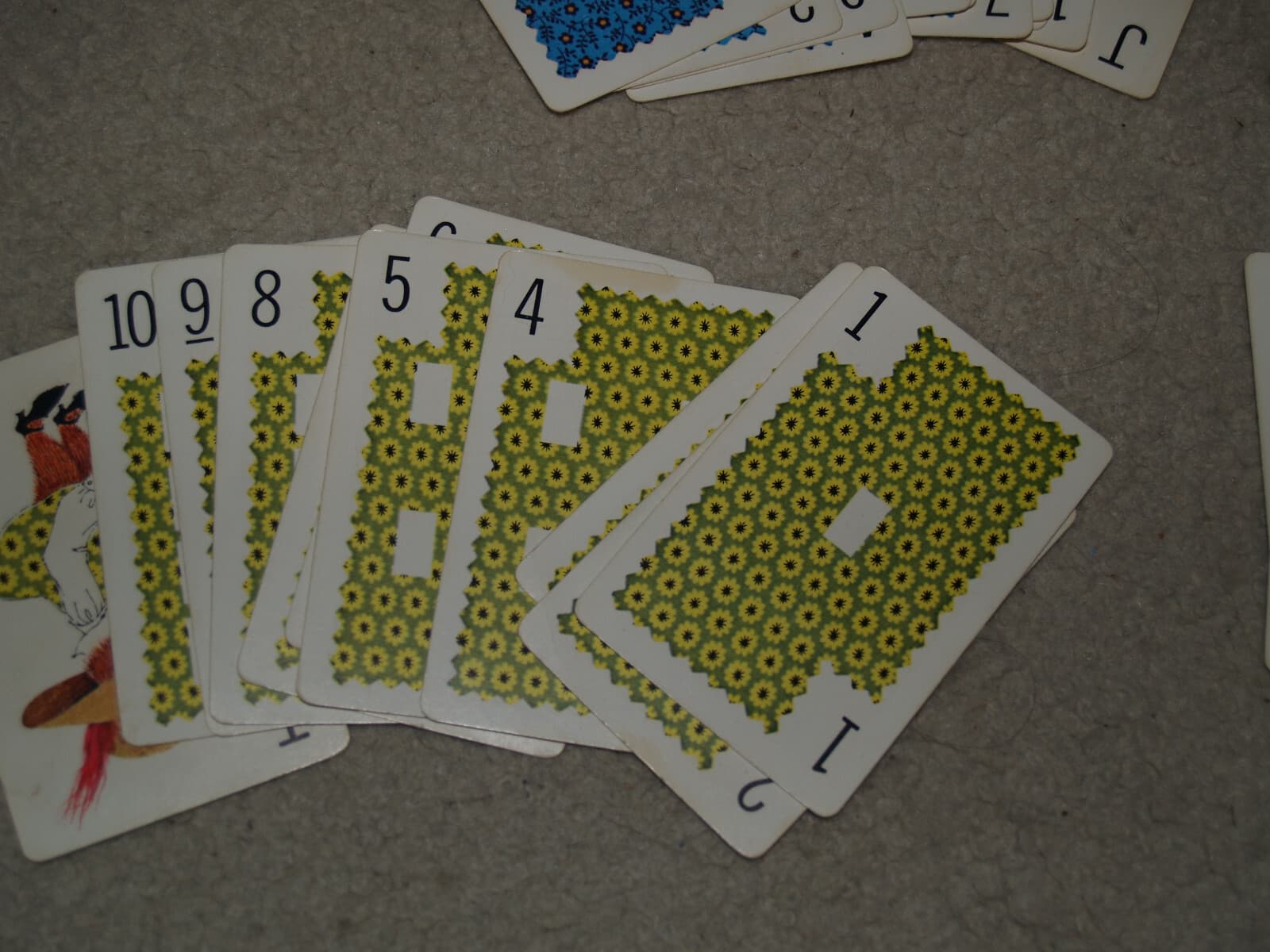 Vintage 1965 Whitman Slap Jack 45-Card Deck Plastic Case #4499 2