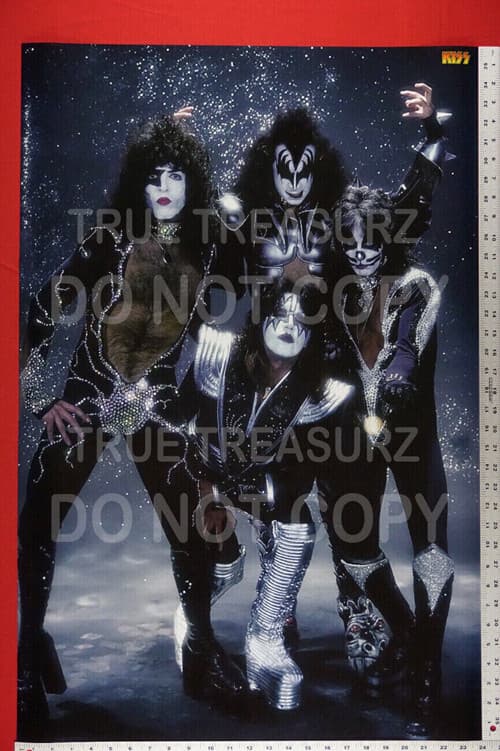 Kiss Rock Band Glitter Gene Simmons Stanley Peter Criss Ace Poster 24X36 KGLI 2