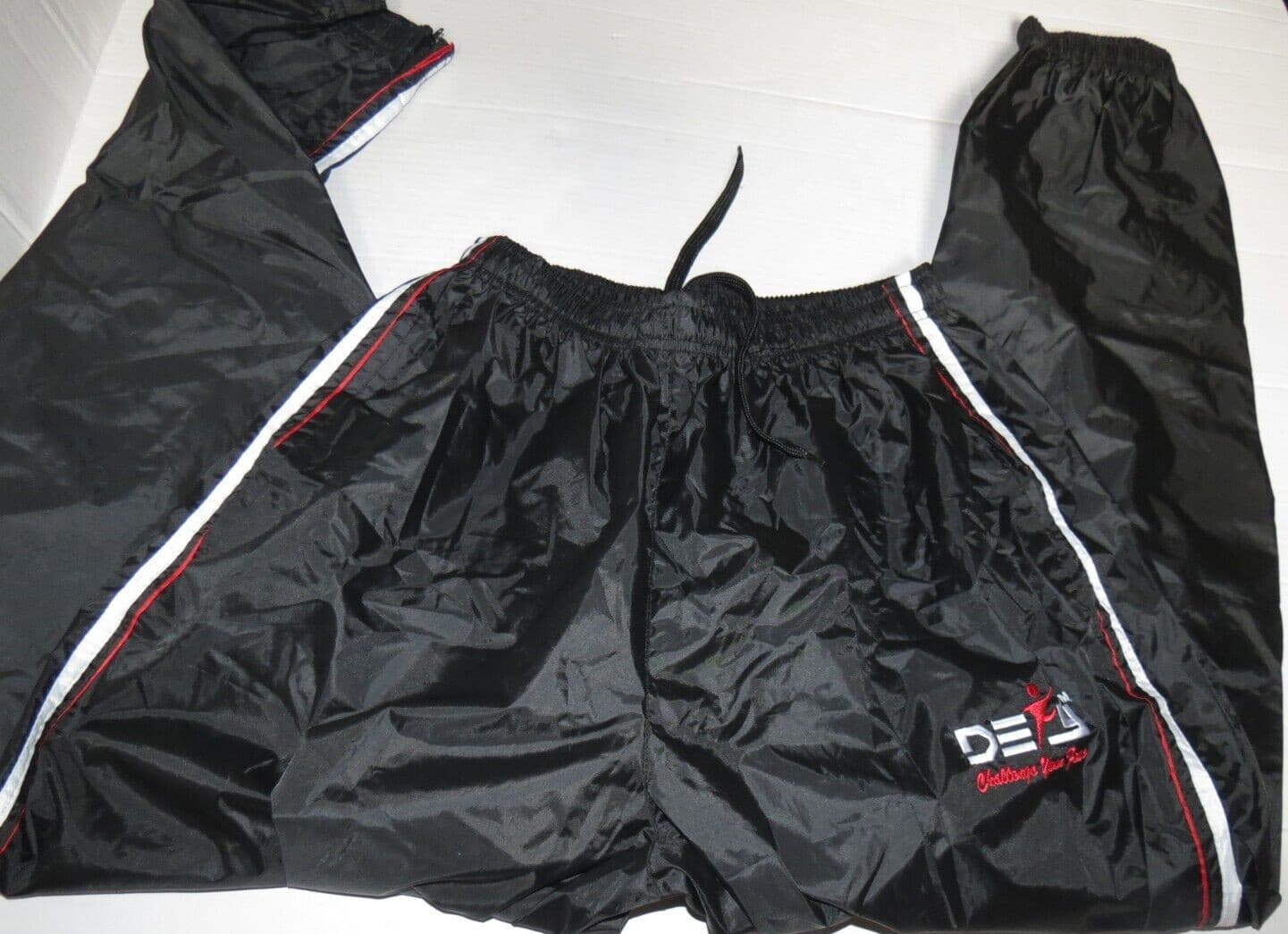 c7* Heavy Duty Sauna Sweat Suit Gym Fitness Weight Loss Anti-Rip Suit Large 6