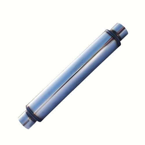 Exhaust Resonator Muffler, Straight Through Design, Low and Deep 2.25X18/22 2