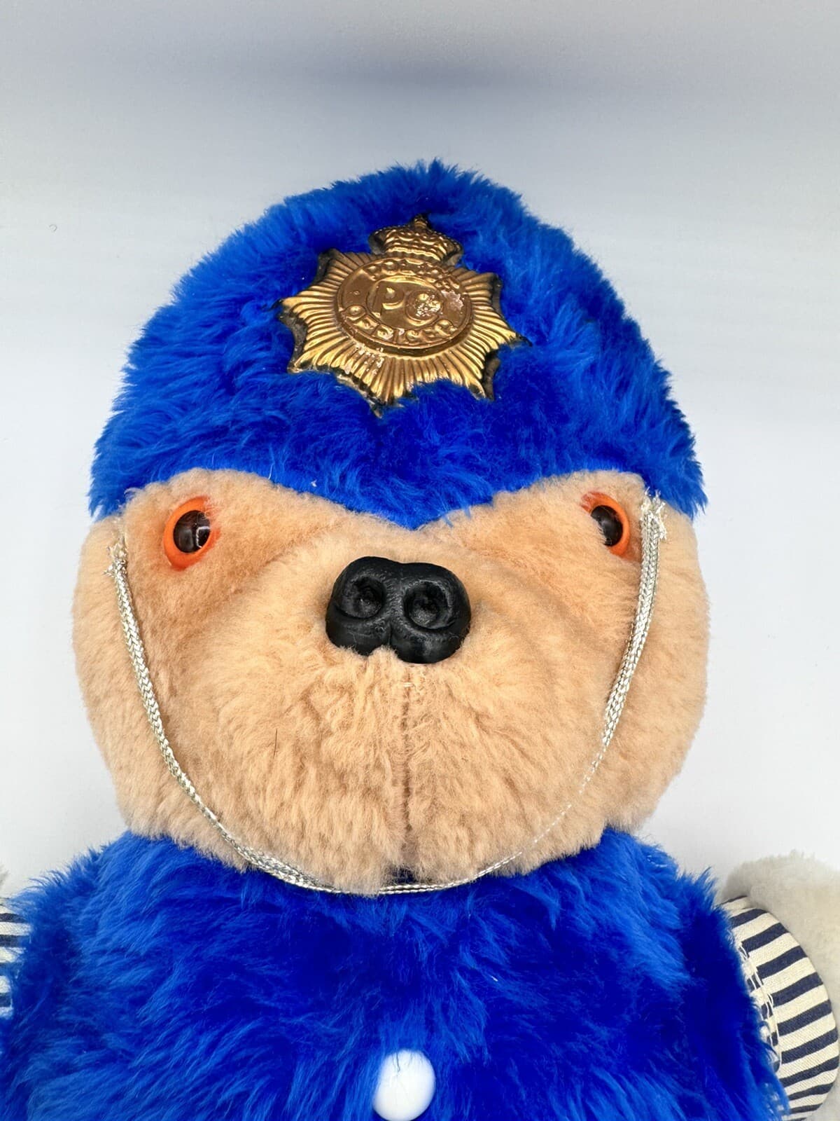 Vintage Sweet Dreams England UK Police Bobby Teddy Bear Plush Stuffed Animal 18” 5