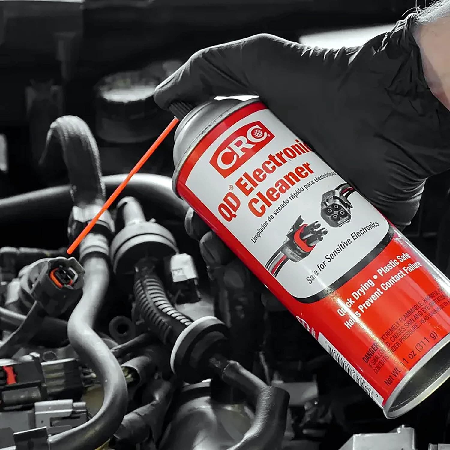 CRC 05103 QD Electronic Quick Drying Formula Contact Cleaner 11 Oz. Pack of 6 4