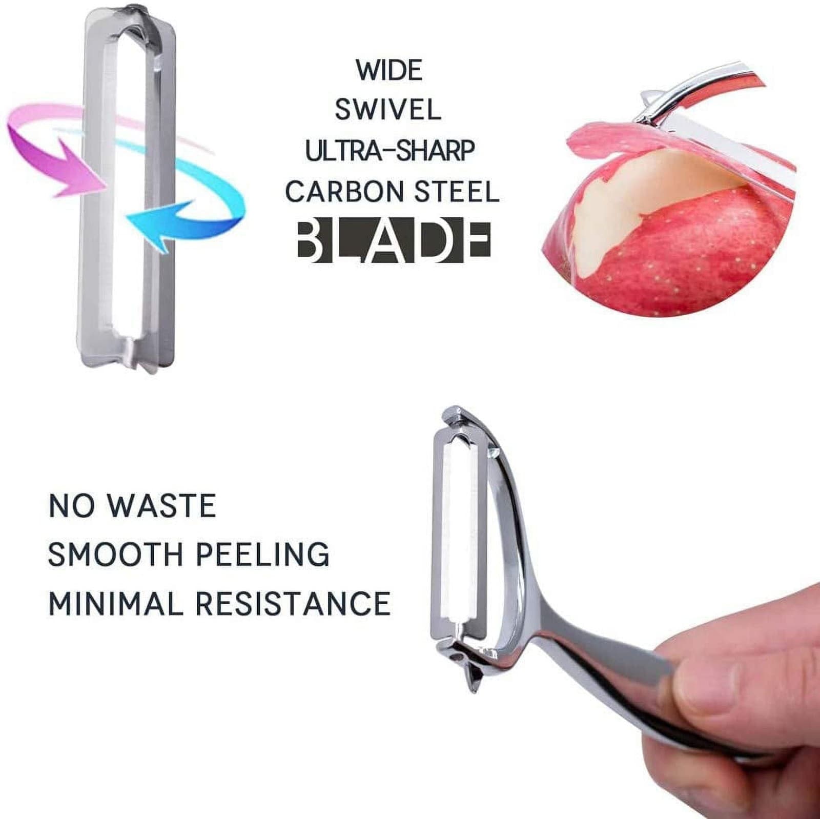 Vegetable Fruit Peeler Ultra Sharp Stainless Steel Peeler Potato Apple Carrot 3