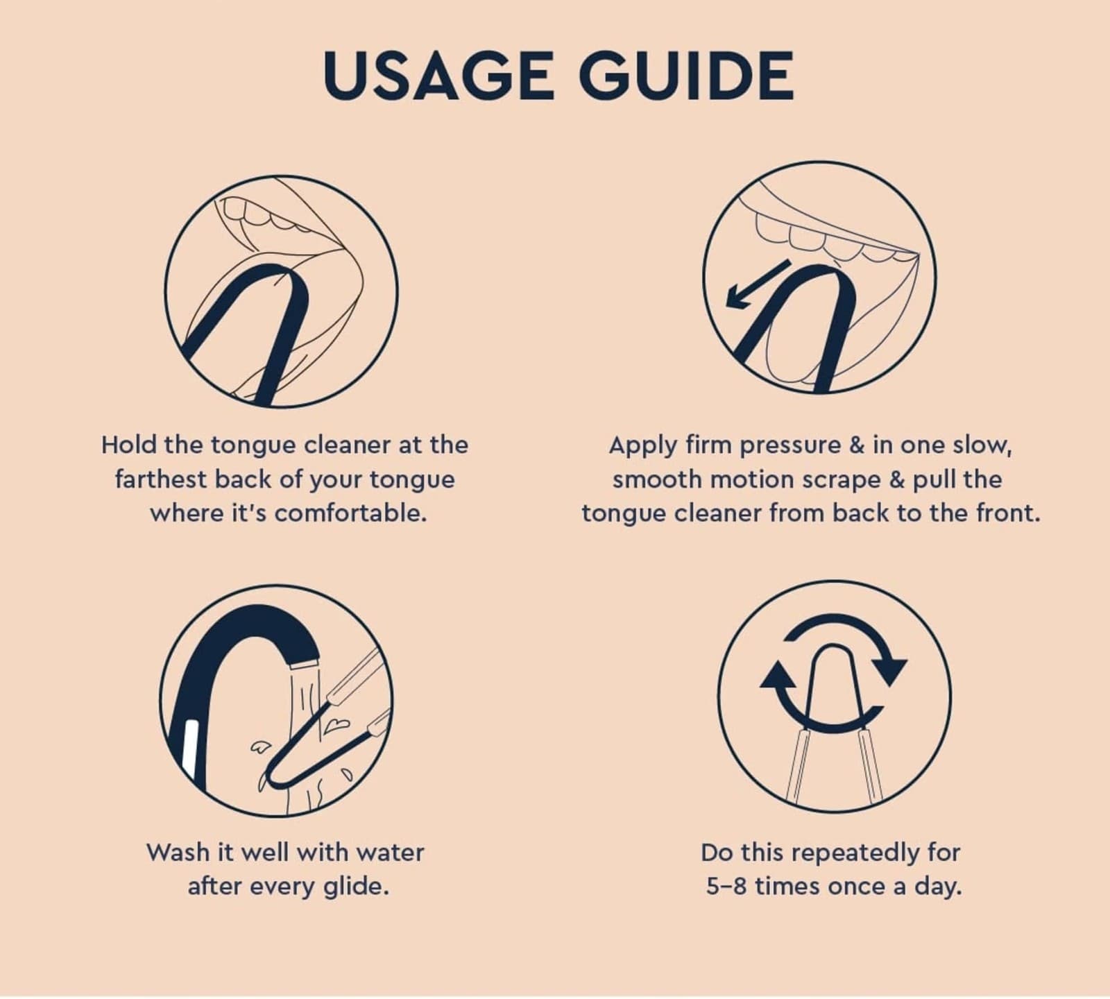 Tongue Scraper for Adults 2 Pack 100% Copper Tongue Scrubber Easy to Use Tong... 2