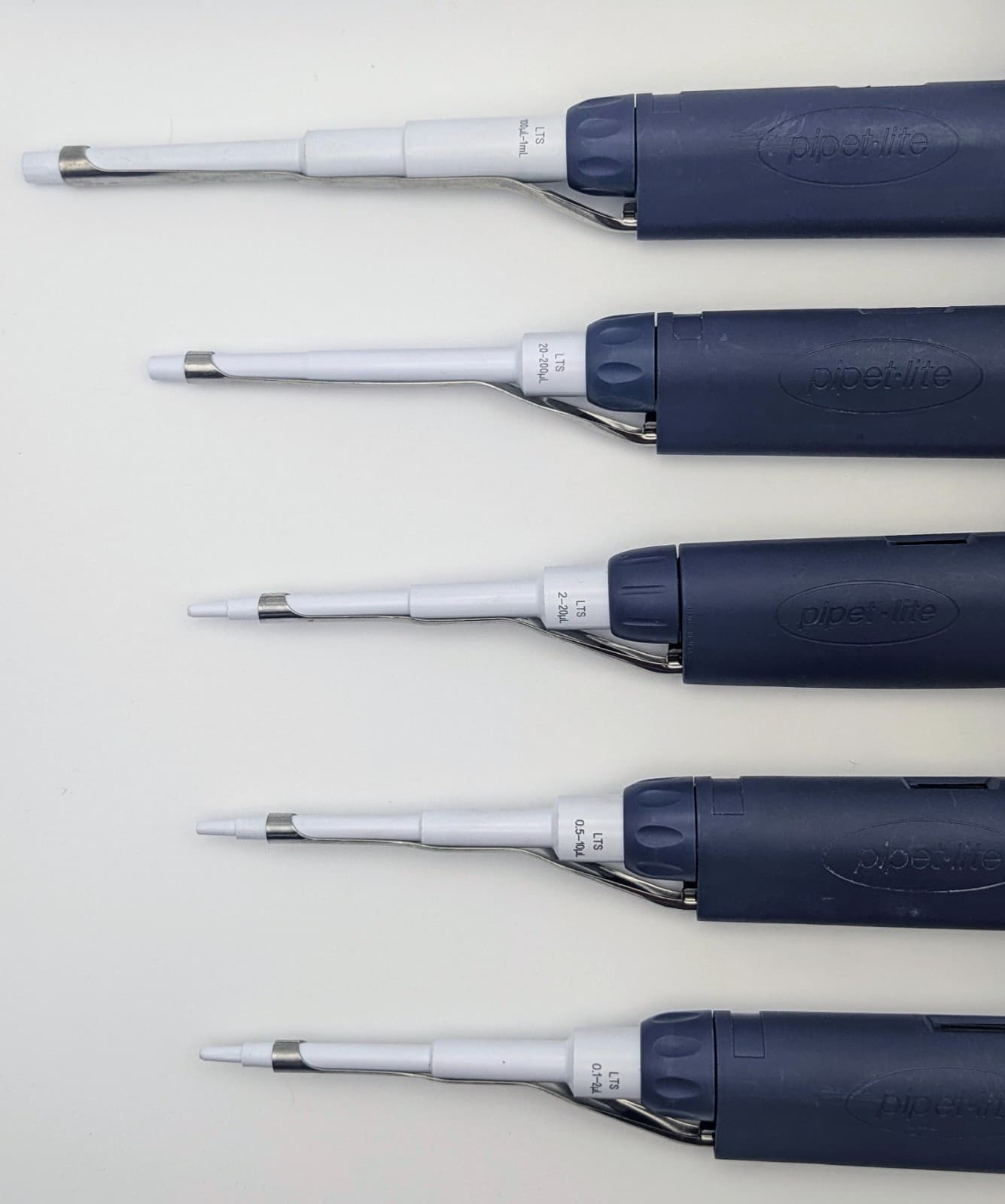 Rainin LTS Pipette Set | 2uL, 10uL, 20uL, 200uL, 1000uL | Cleaned and Calibrated 5