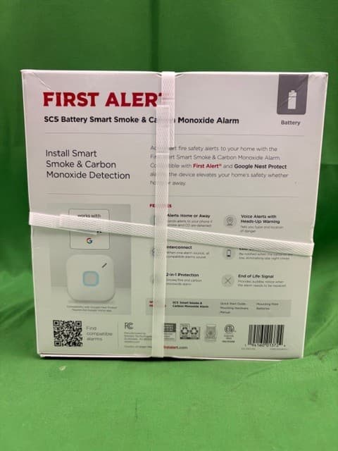Resideo First Alert SC5 Battery Smart Smoke and Carbon Monoxide Alarm (E15) 2