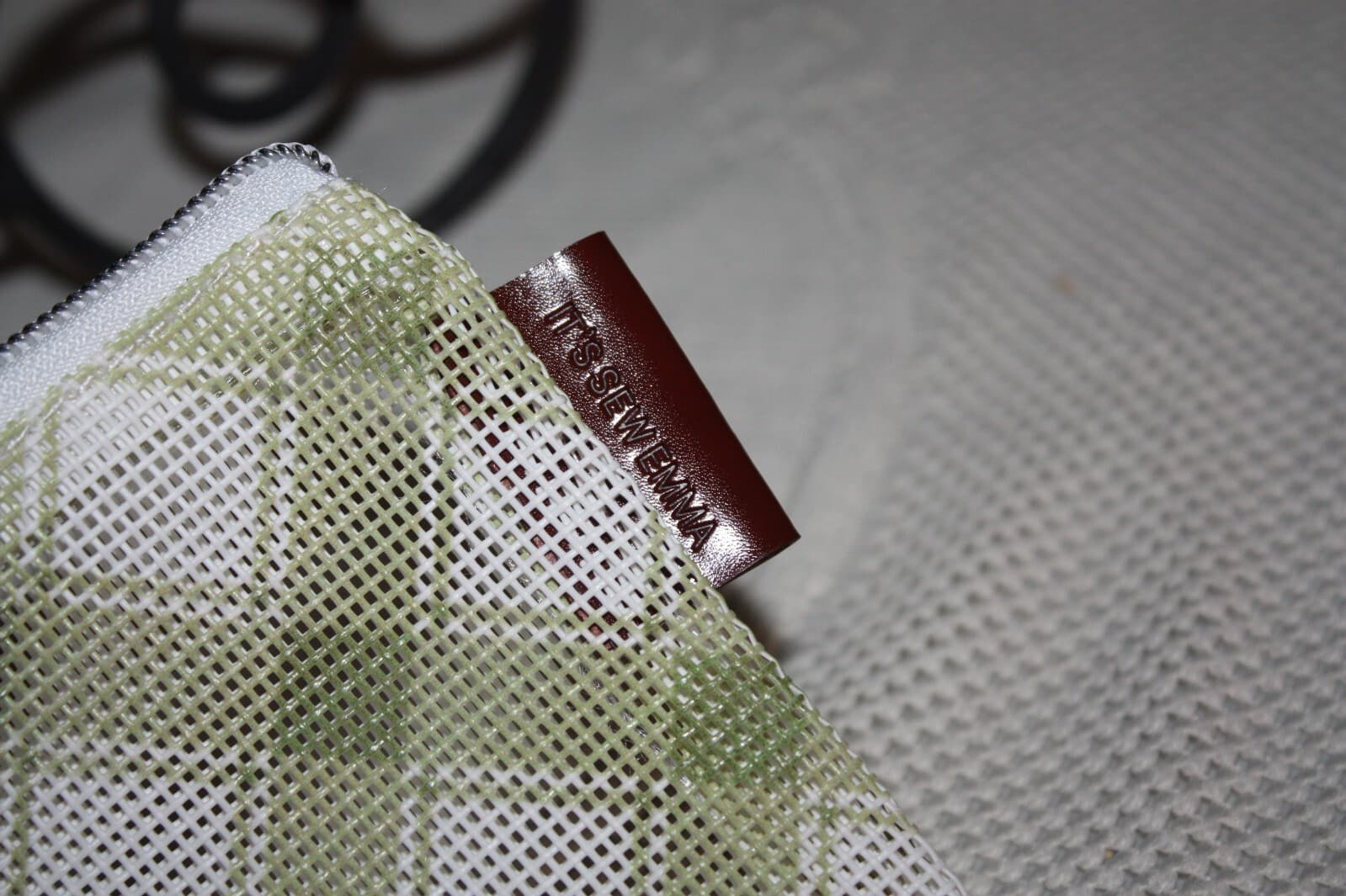 LARGE Green Plaid Cross Stitch  Bag by Its So Emm Notions & Thankful! Pattern 3