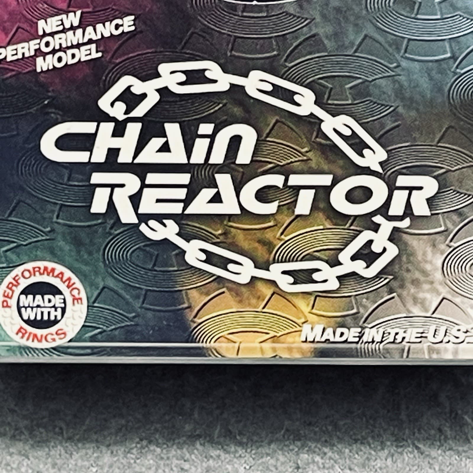 CUSTOM Yo-Yo:  CHAIN REACTOR Blue Machined Aluminum Space Age Axl Material NOS 3