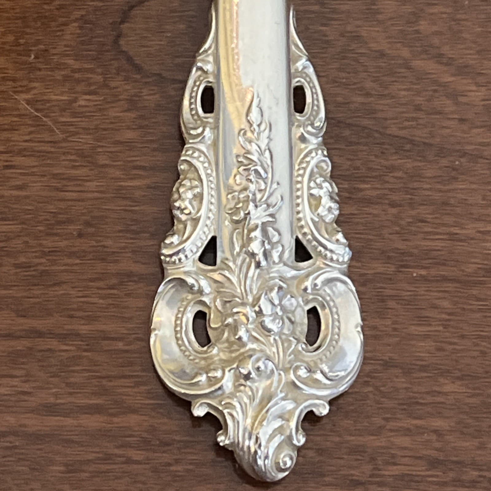 WALLACE GRANDE BAROQUE STERLING SILVER ICE CREAM SPOON FORK SPORK 2